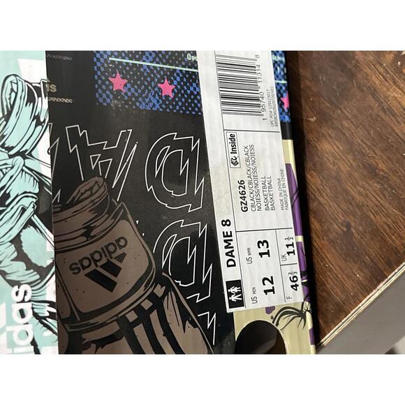 adidas unisex -adult Dame 8 Shoes purple sneakers new - Picture 7 of 8